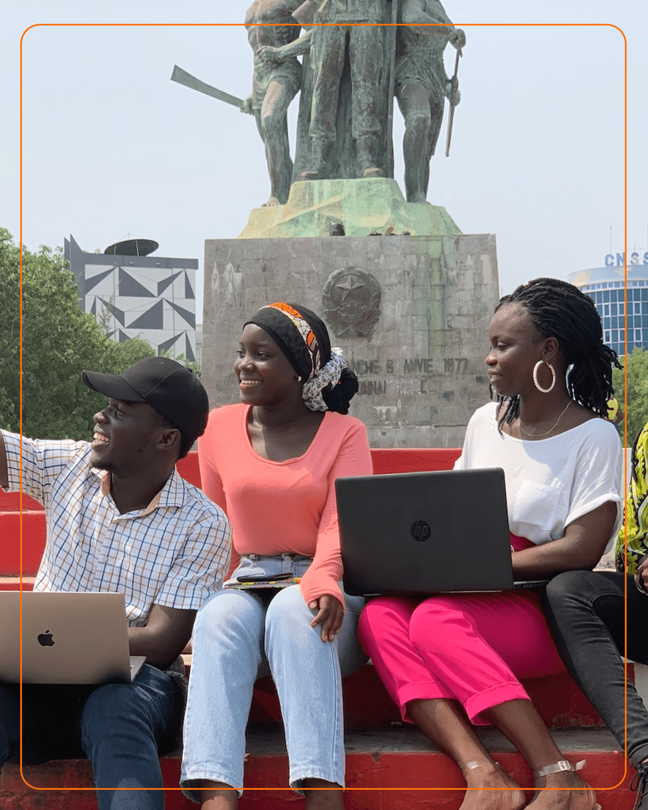 Students on campus